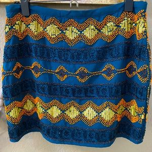 English Rose Beaded & Sequined Skirt